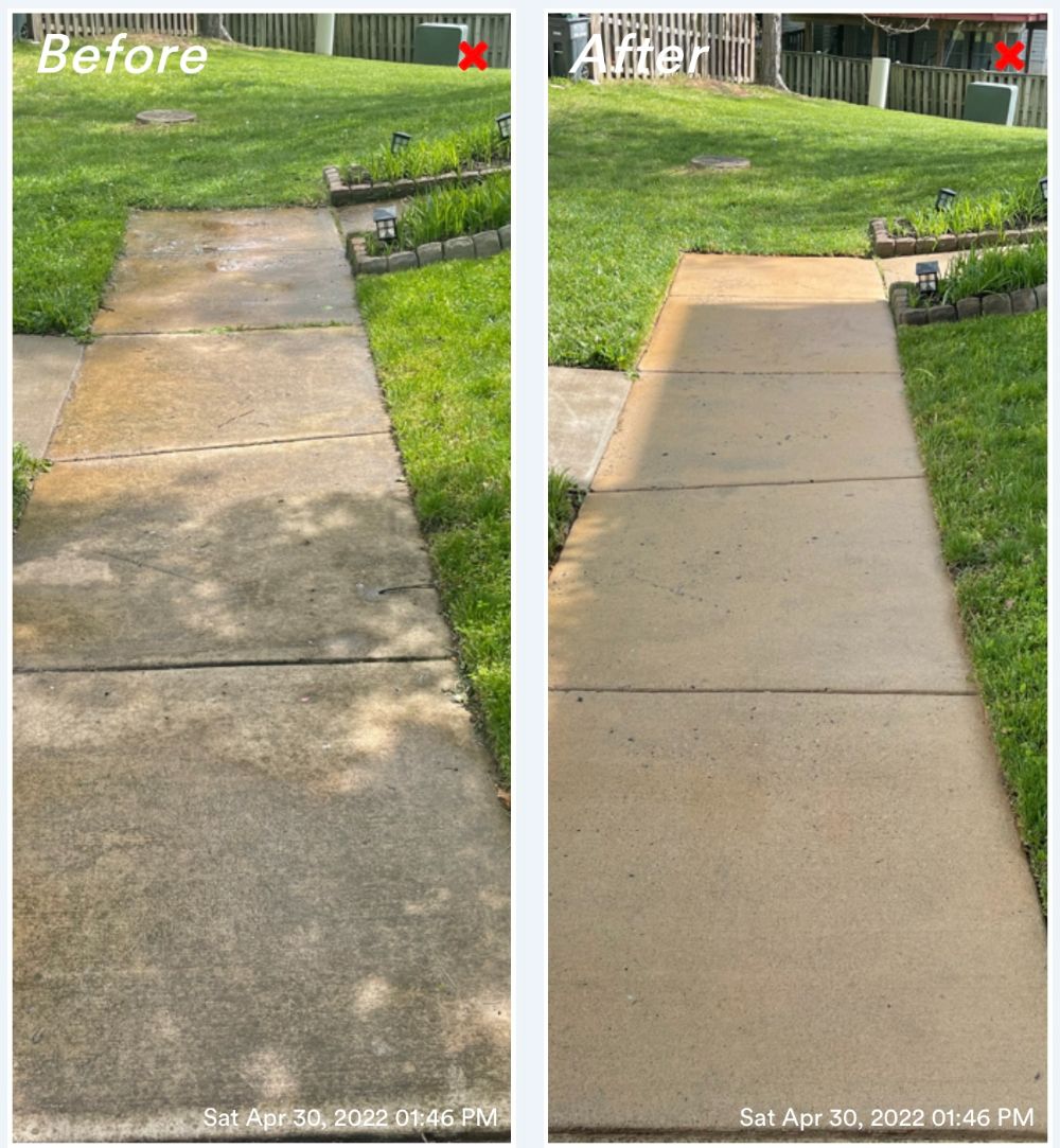 Front Porch and Sidewalk Cleaning in Centreville, VA