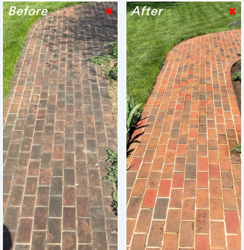 Patio brick walkway cleaning hagerstown md